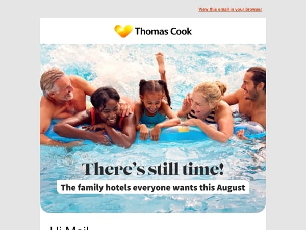Still time for an August family holiday 🏖️