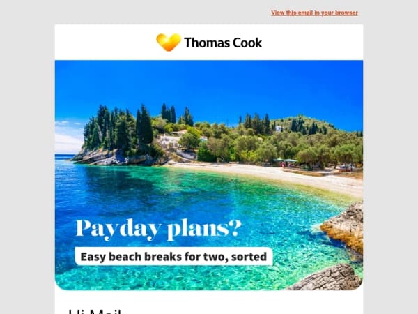 Payday plans: somewhere warm