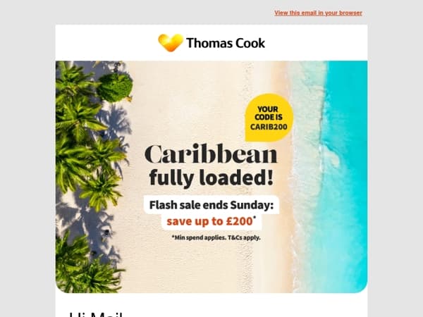 Book today to save up to £200 on a Caribbean escape