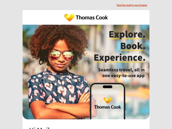 The new Thomas Cook app has landed!