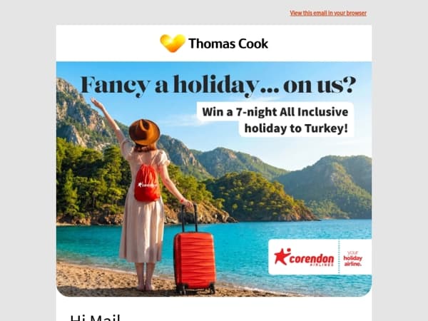 Win a 7-night All Inclusive holiday to Turkey 💛