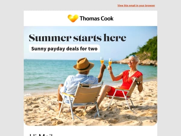 Snap up a payday deal 🏖️