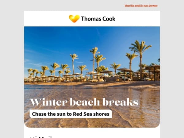 Where’s hot next month? Egypt!