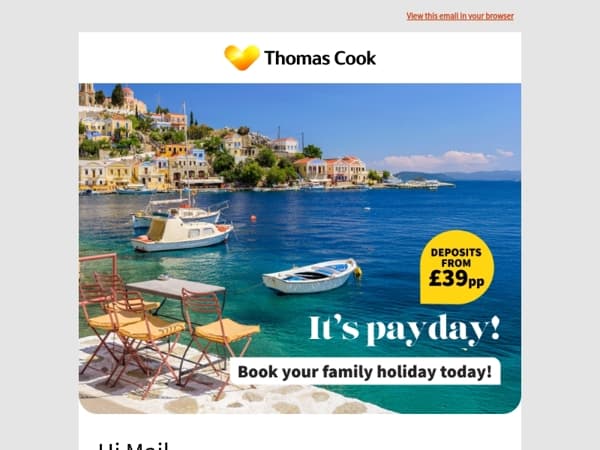 Payday’s here! All inclusive family deals from £319pp 🏖️
