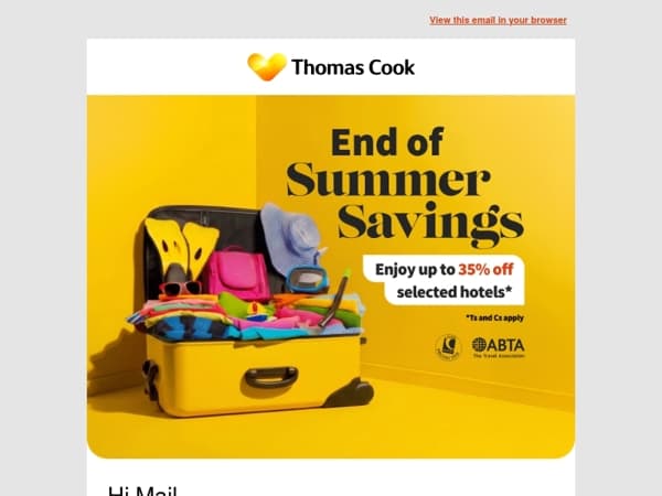 Your payday, your end-of-summer escape