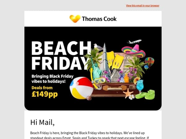 Beach Friday = Black Friday energy