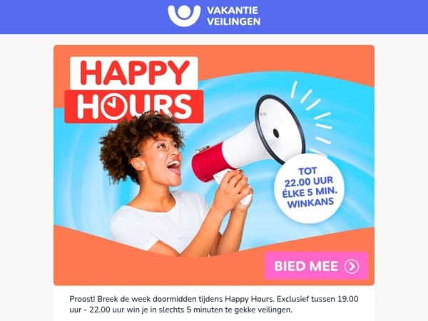 Breek de week 🥂Happy Hours!