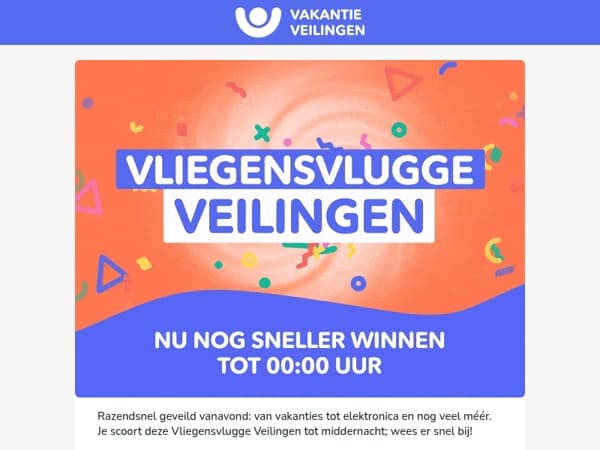 Razendsnel geveild: dagjes weg, elektronica & meer!