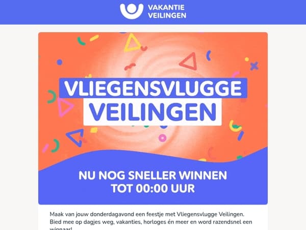 Donderdagavond = supersnelle veilingen⚡