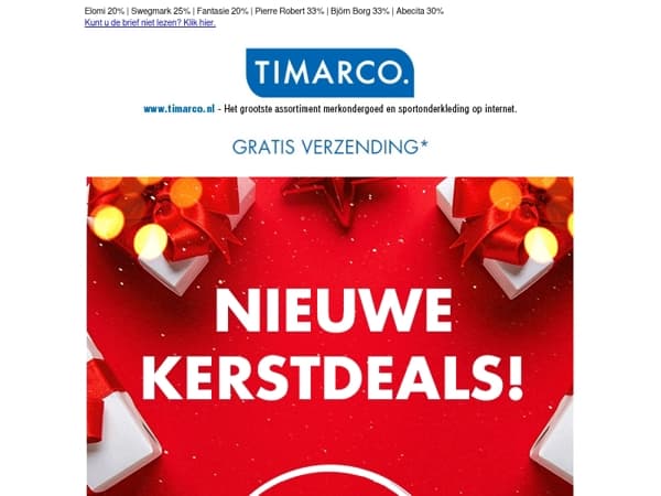 NIEUWE kerstdeals!🎀 Triumph 20% | sloggi 25%