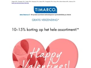 Happy Valentine’s Day – Minimaal 10–15% korting op ALLES ❤️