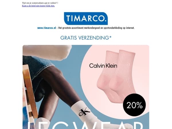 20 % korting op Calvin Klein & Tommy Hilfiger sokken 🧦 Happy Socks 33 %