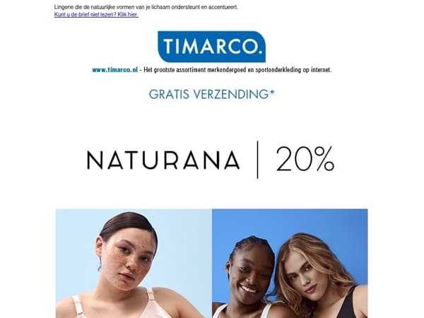 Nu! 20% korting op Naturana 🌸