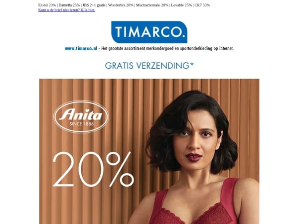 NU! Anita en Rosa Faia 20%🧡