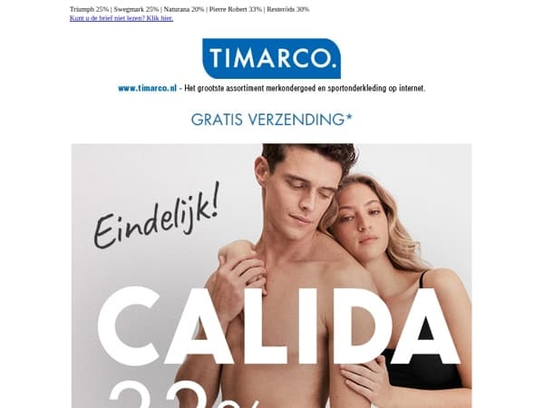 Eindelijk! Calida 33 %🧡– Mid Season Sale