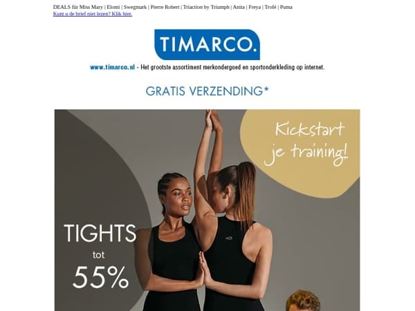 Zeit fürs Training! 20 % auf Sport-BHs und Tights 🙌