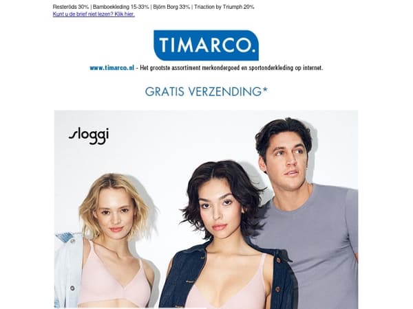 Fijne Koningsdag!🧡Sloggi 20% | 10-15% op alles*