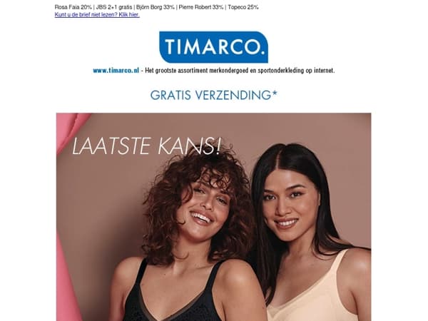 Laatste dag! Anita 20% korting