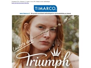 Laatste dag! Triumph 20%