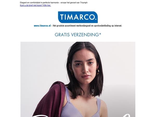 Triumph 25% 💙 Geldig op het volledige assortiment!