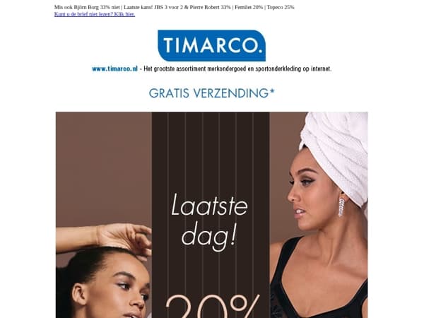 Laatste dag! 20% op Anita & Rosa Faia 💖