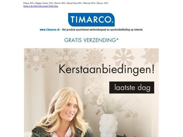 Laatste DAG van de weekse kerstdeals! 🎅 Damella 3 voor 2 | Resteröds 30%