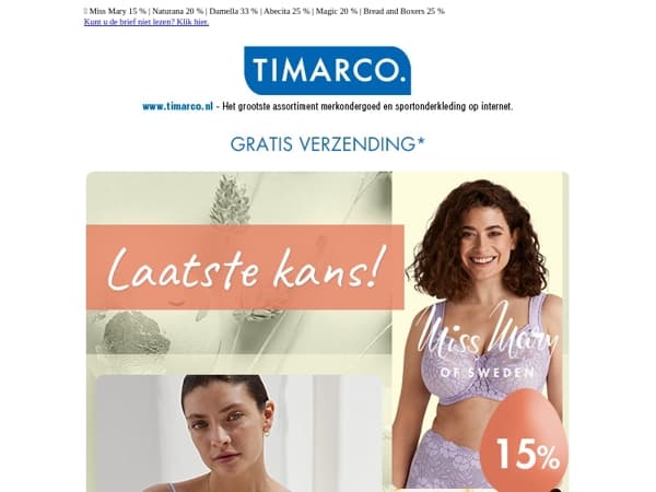 LAATSTE KANS!🌷PAASDEALS🐣 Triumph 20 % | Calida 33 %