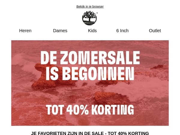 TOT 40% KORTING - De zomersale is begonnen