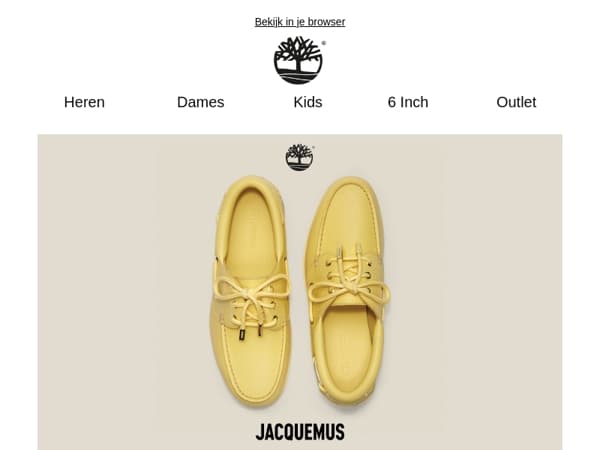 TIMBERLAND AND JACQUEMUS - Nu verkrijgbaar​