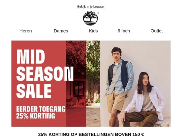 25% korting op bestellingen boven de 150 €!