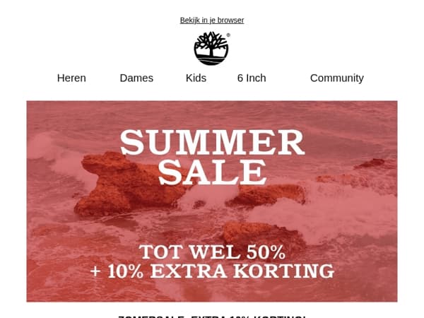 Tot 50% korting + extra 10% korting 🚨