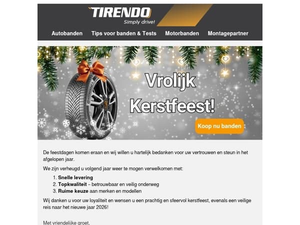 Prettige kerstdagen en een veilige reis het nieuwe jaar in!