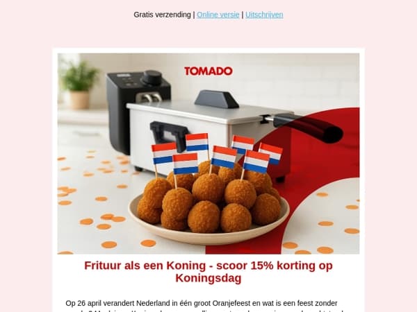 Frituur als een Koning – alleen vandaag 15% korting!👑 