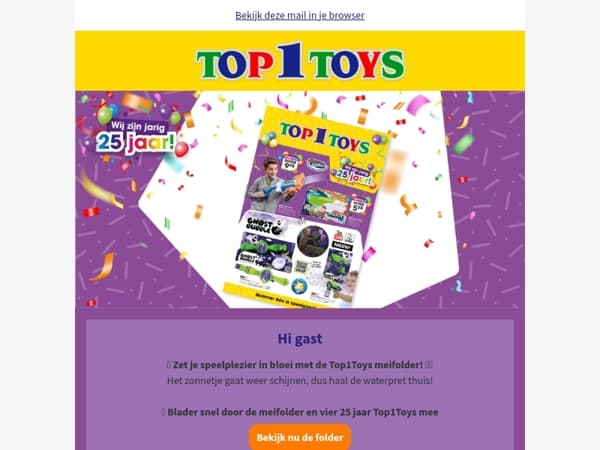 Bekijk hier de feesttoppers van Waterspeelgoed uit de meifolder