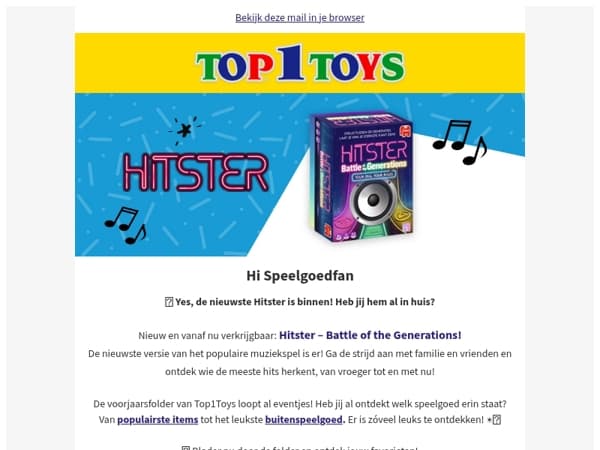 🎉 Ontdek de nieuwste HITSTER en de nieuwe Voorjaarsfolder