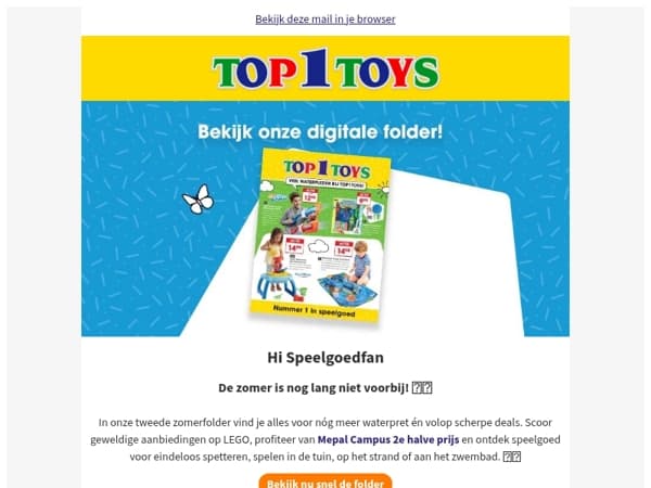 💦 De tweede zomerfolder is er! En de temperaturen stijgen weer!🌞