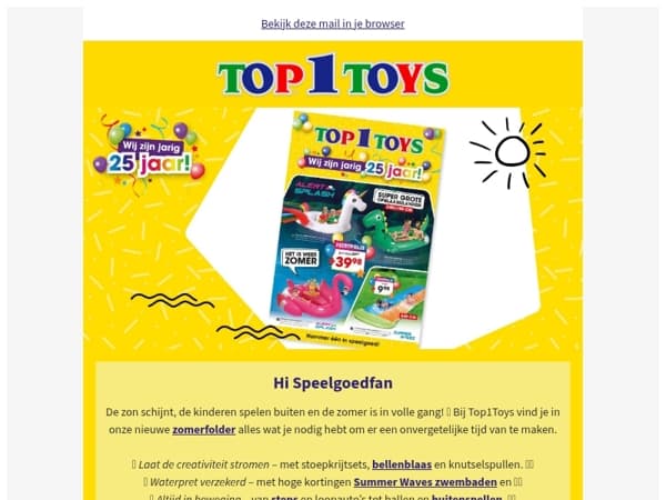 De zomer in volle gang met de Top1Toys Zomerfolder! 🌴☀️