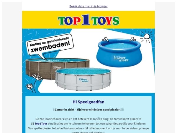 🌞 Zomer in zicht – tijd voor eindeloos zwem- en speelplezier! 🌴💦