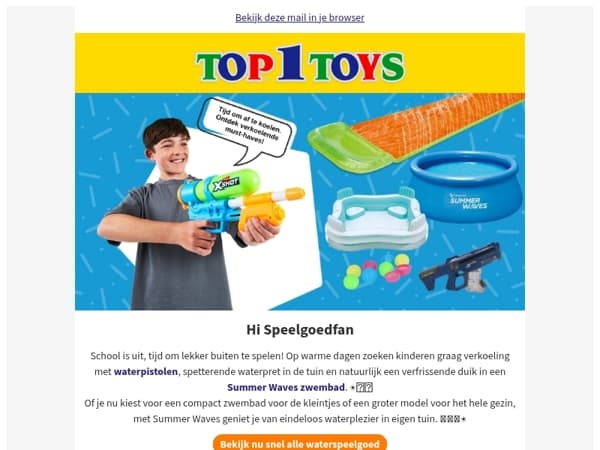 School is uit, tijd voor waterpret en verkoeling! 🥵💦☀️