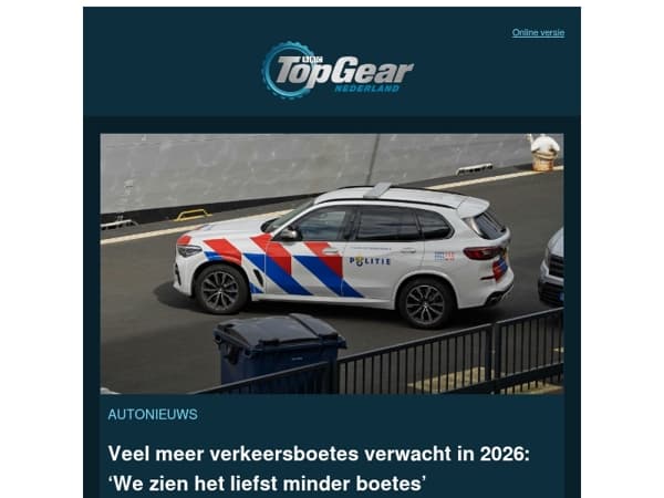 Veel meer verkeersboetes verwacht in 2026