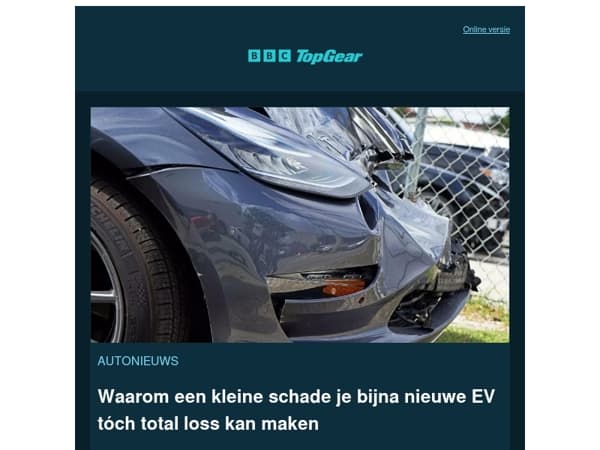 Schade aan je EV kan raar uitpakken en Zandvoort gaat op slot voor de F1