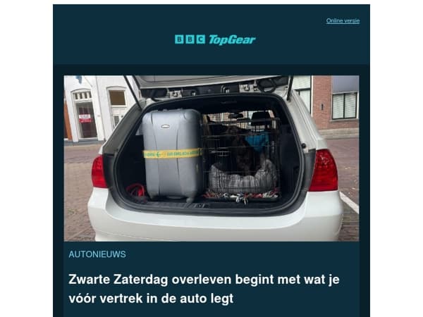 Tips voor als je morgen op vakantie gaat - en koop een TopGear onderweg...