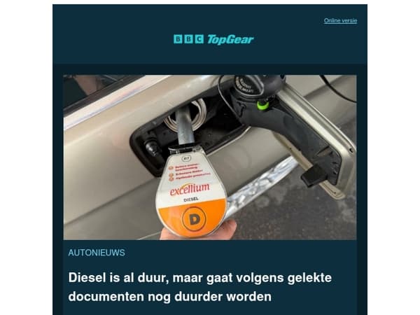Diesel is al duur, maar gaat volgens gelekte documenten nog duurder worden