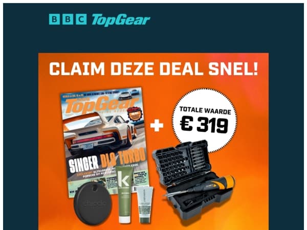 Laatste kans: €319 aan waarde voor €69,95