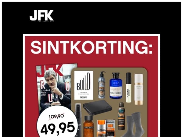 Sintdeal: JFK + giftbox (58% korting) 🔥