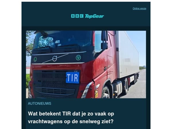 Wat betekent TIR dat je zo vaak op vrachtwagens op de snelweg ziet?