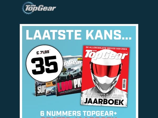 Scoor snel nog de TopGear Vaderdagdeal (50% korting)