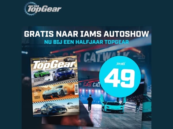 Gratis IAMS-tickets bij TopGear