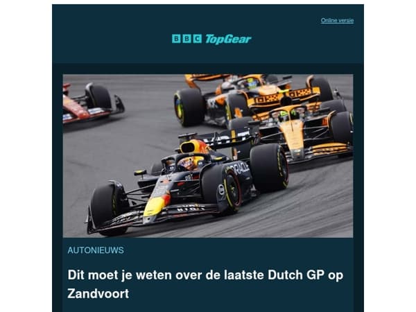 Formule 1 in Nederland, veel wegwerk en meer