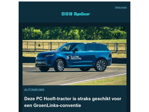 Deze P.C. Hooft-tractor is straks geschikt voor een GroenLinks-conventie